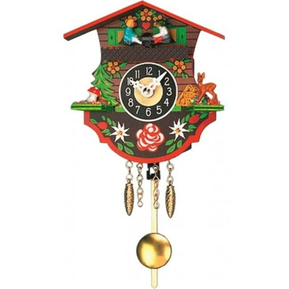 ENGS  Engstler Battery-operated Clock - Mini Size with Music-Chimes