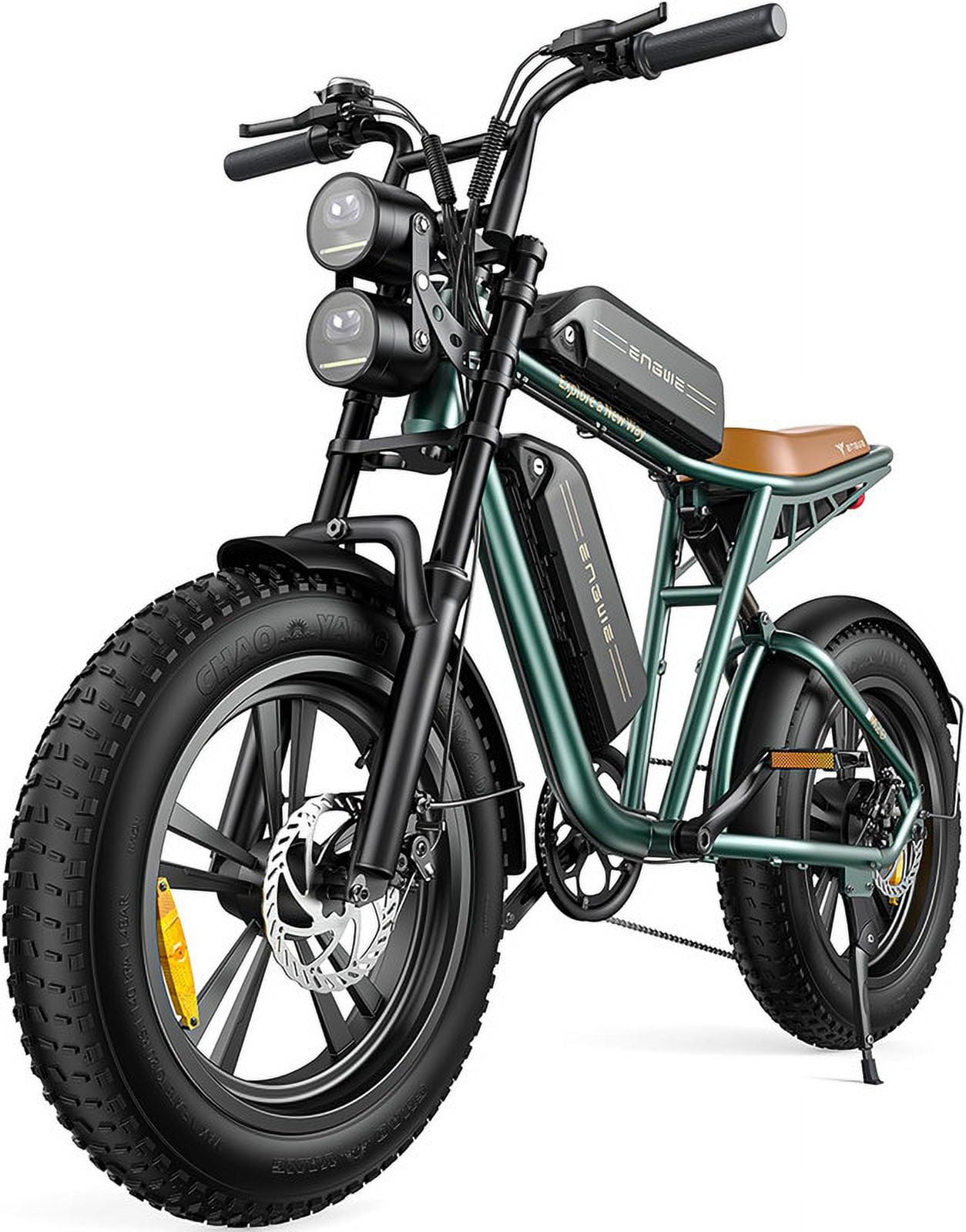 ENGWE 1000W 28MPH Moped Electric Bike 20" Fat Tire Electric Bicycle for Adults with Full Suspension Ebike，94Miles Range Off-Road Mountain Bike with Removable 48V 26Ah Lithium-Ion Battery,UL2849