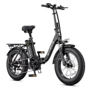 ENGWE L20 2.0 Electric Bike for Adults,7 Speed 750W E-bike 52V 13Ah Removable Battery,20 3.0 Tire Class3 UL2849