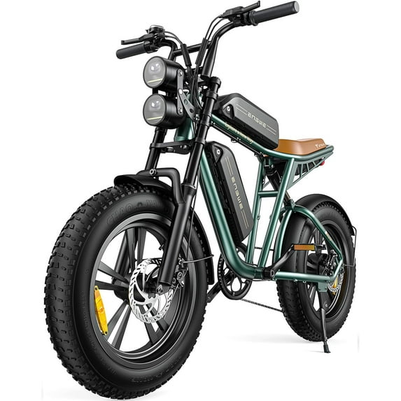 ENGWE M20 Electric Bike for Adults - 750W Moped Ebike 48V13A Single/48V26A Dual Battery 20*4.0" Fat Tire All Terrain Off Road E-Bike Full Suspension Max 94Miles Long Range 7-Speed UL 2849