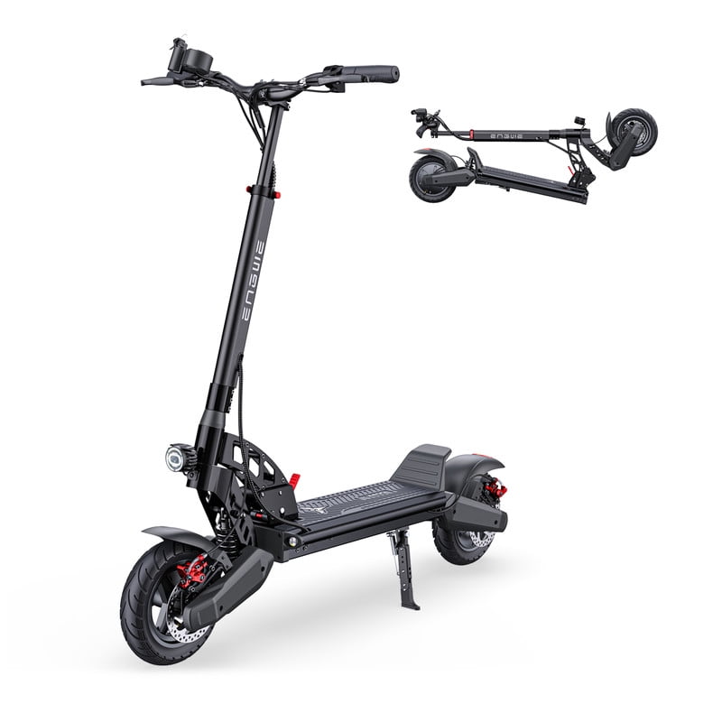 ENGWE Y400 Electric Scooter with 750W Motor up to 23 MPH and 25 Miles Range,10" Pneumatic Tire Folding Escooter for Adults,Black