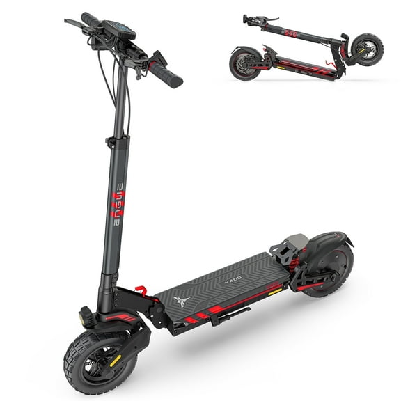 ENGWE Y400 Folding Electric Scooter for Adult, Max 25MPH & 28Miles Range E-Scooter with 28Nm Torque & C-shaped Suspension, 10" Tire Kick Scooters for Commuter/Off-road, UL 2272 Certified