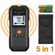 Naipo Stud Finder Wall Scanner - 5 in 1 Deep Electrical Stud Detector with HD LCD Display, Precision Stud Sensor Beam Finders for the Center and Edge of Wood AC Wire Metal Studs Joist Pipe