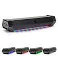 thumbnail image 1 of ENHANCE Attack Gaming Speaker Soundbar - Under Monitor PC Sound Bar LED Speaker with 40W Peak Power, 1 of 9