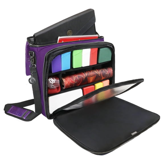 ENHANCE Collector's Edition MTG Bag for Deck Box, Binder - Customizable Interior (Dragon Purple)