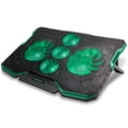 thumbnail image 1 of ENHANCE Cryogen Gaming Laptop Cooling Pad - Fits 17 in. Computer , PS4 - Adjustable Laptop Cooling Stand with 5 Quiet Cooler Fans , 2 USB Ports and LED Lighting - Slim Portable Design 2500 RPM (Green), 1 of 9