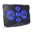 thumbnail image 1 of ENHANCE Cryogen Gaming Laptop Cooling Pad - Fits up to 17 inch Computer - Adjustable Laptop Cooling Stand with 5 Ultra Quiet Cooler Fans , 2 USB Ports and LED Lighting - Slim Portable Design 2500 RPM, 1 of 9