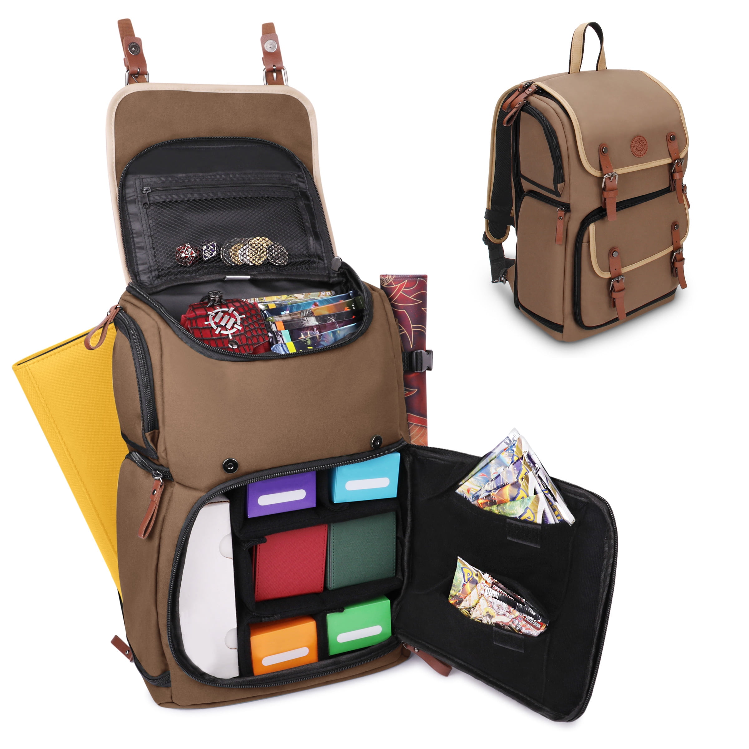 ENHANCE Trading Card Organizer Backpack - Full-Size Storage Box