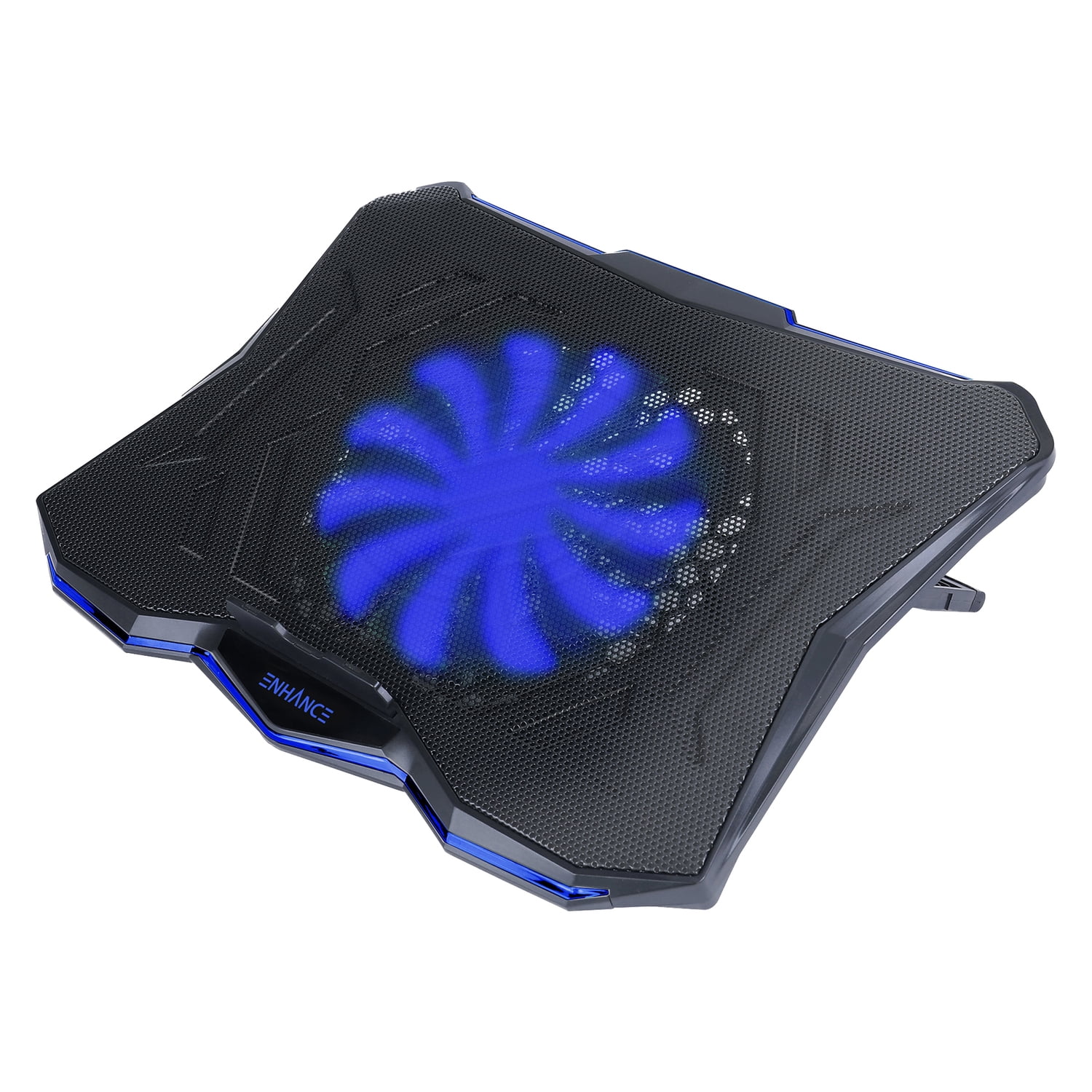 Enhance Cryogen 5 Laptop Cooling Pad (Blue) - Upto 17" Screen Size Notebook Support - 1 Fan(s) - 800 rpm - 471.3 gal/min - Metal Mesh - Blue
