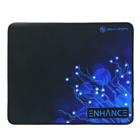 ENHANCE - Large Gaming Mouse Pad - Blue Circuit Design