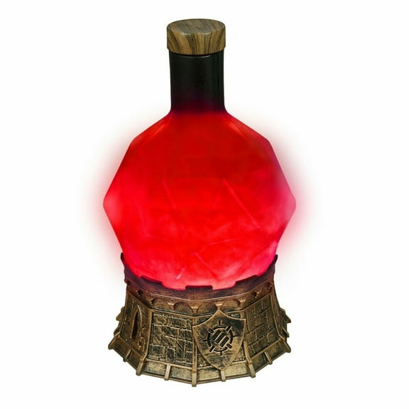 ENHANCE Gaming Sorcerer's Health Potion Light with Swirling Mystical Brew, Potion Bottle Light (Red)