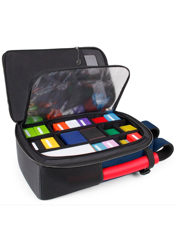 MTG Backpack Collector's Edition TCG Backpack for Deck Boxes, Sleeved Cards (Dragon Blue)