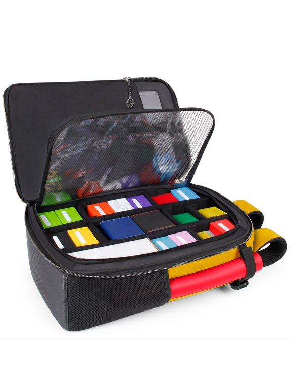 MTG Backpack Collector's Edition TCG Backpack for Deck Boxes, Sleeved Cards (Dragon Gold)