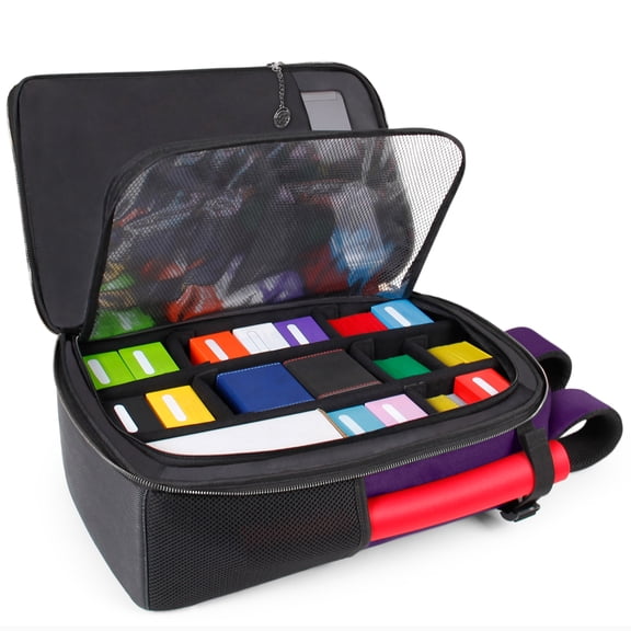ENHANCE MTG Backpack Collector's Edition TCG Backpack for Deck Boxes, Sleeved Cards (Dragon Purple)