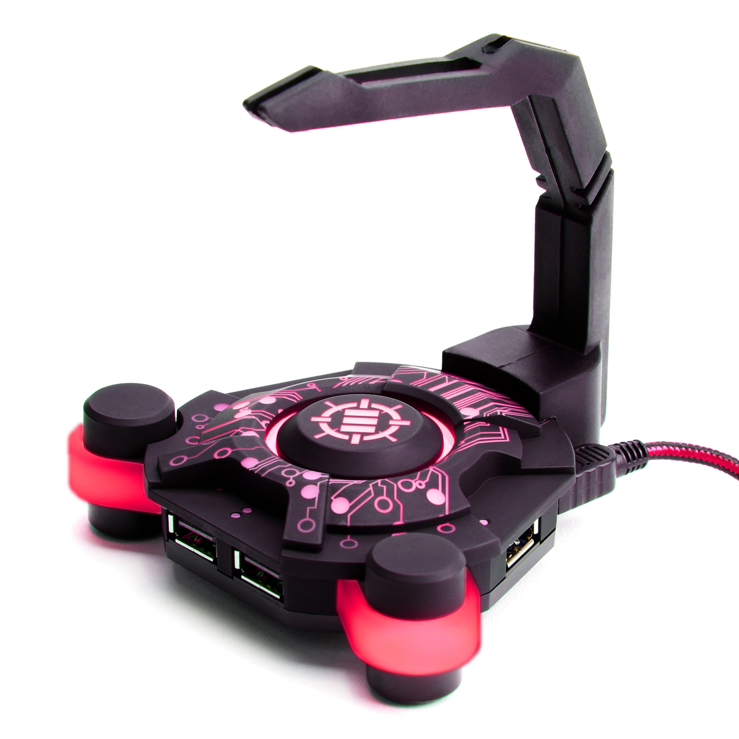 ENHANCE Gaming Mouse Bungee フレキシブルアームによるコード管理用2.0 USBハブ (ブルー) qqffhab ENHANCE Your Desktop with the Pro Series Mouse Bungee and Extended