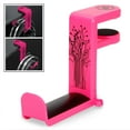 thumbnail image 1 of ENHANCE PC Gaming Headphone Holder Headset Hanger Mount - Headphones Stand with Adjustable 360 Rotating Arm , Under Desk Clamp On Design , Universal Fit , & Built In Cable Clip Organizer - Pink, 1 of 9