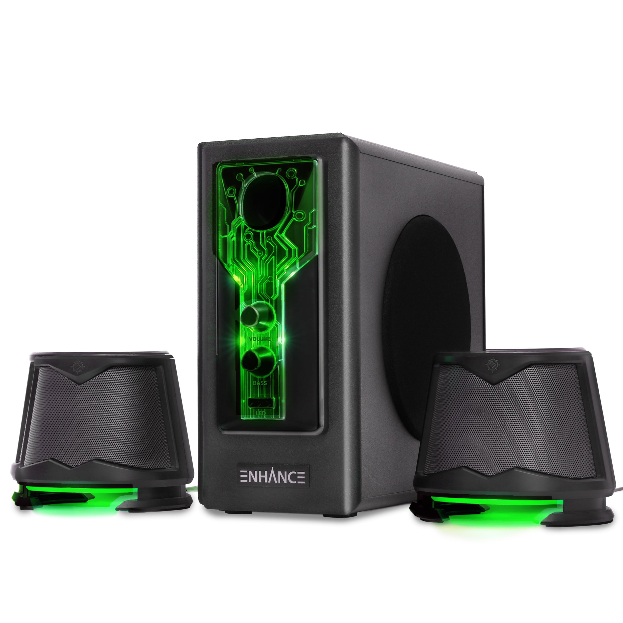 Pc speakers with led sales lights