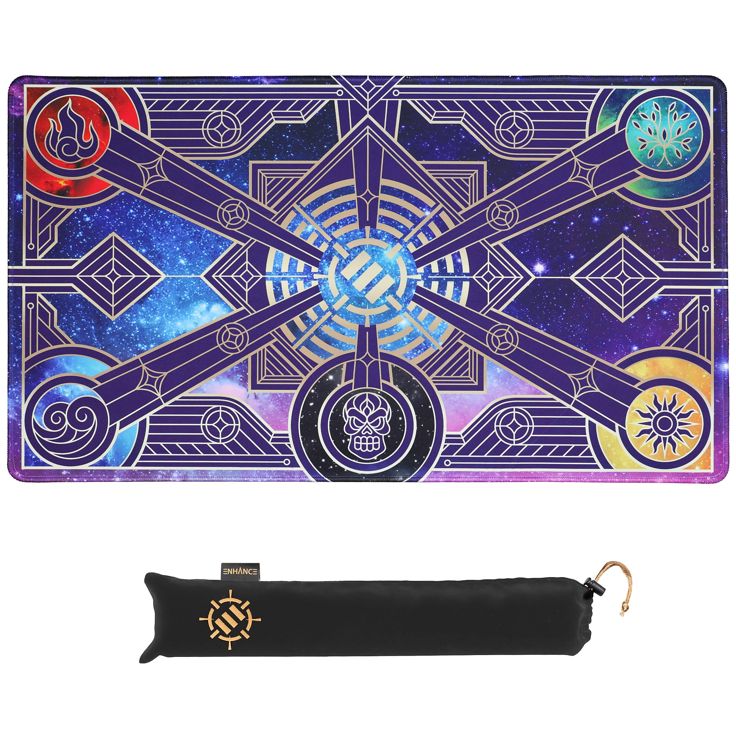 Custom TCG Playmat with optional PlayZones and Edge Stitching