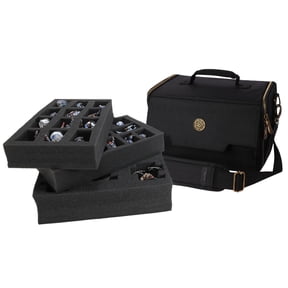 ENHANCE Wide Base Miniature Case - Storage for 25 Minis, Customizable Foam Tray