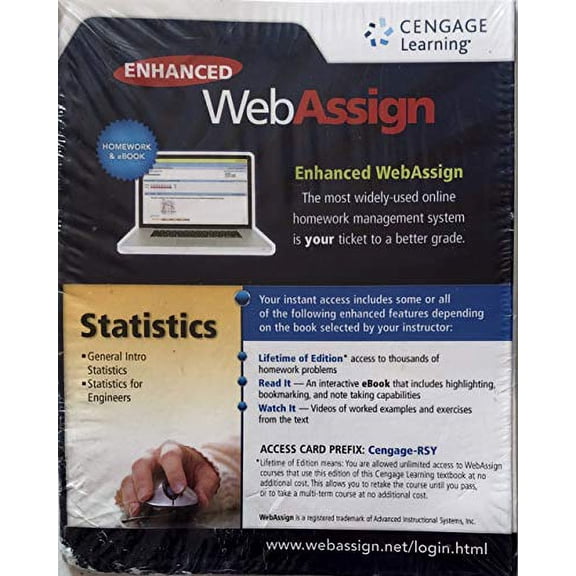 ENHANCED WEBASSIGN..STATIS.-SINGLE TERM, 9781285858050, 1285858050, Paperback,