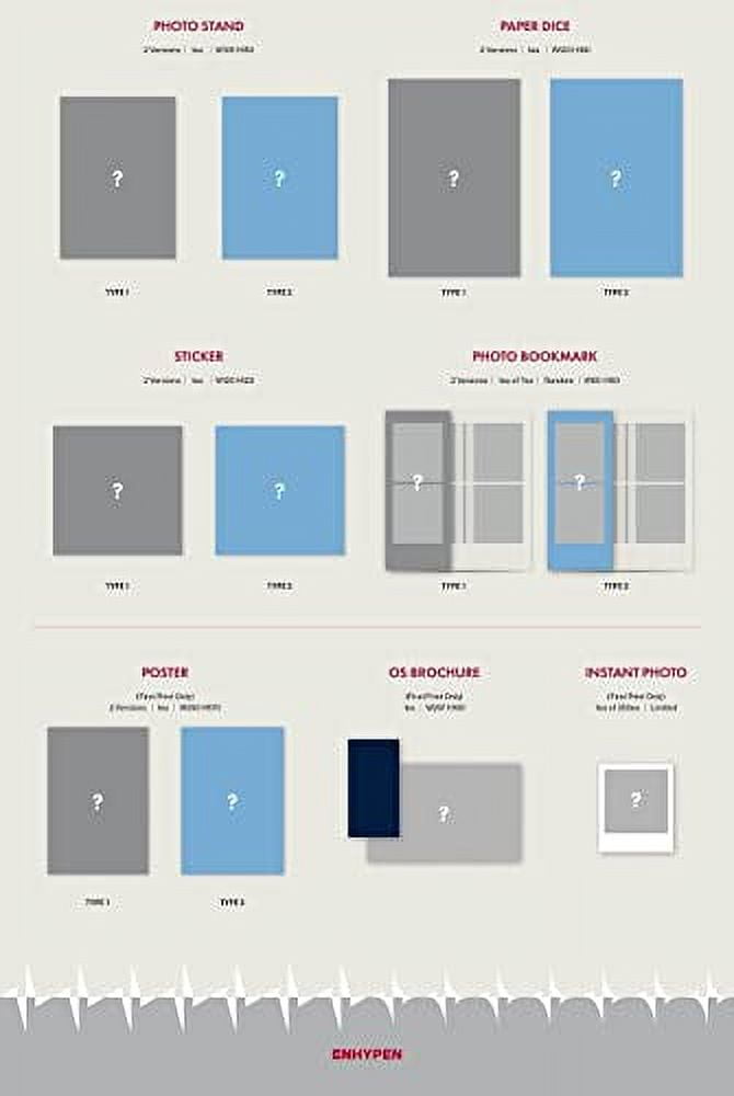 ENHYPEN - DIMENSION : ANSWER Album+Folded Poster+Extra Photocards Set ...