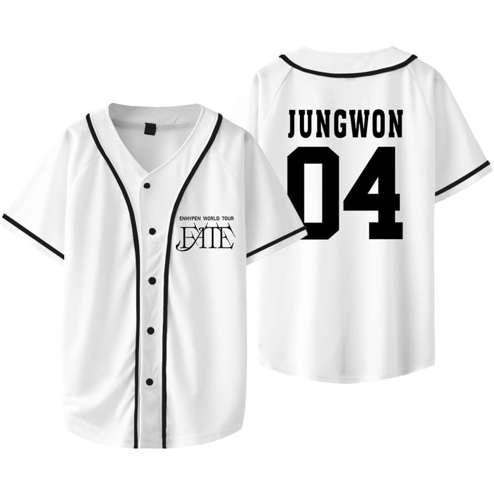 ENHYPEN Fate World Tour Merch Jersey New Logo Baseball