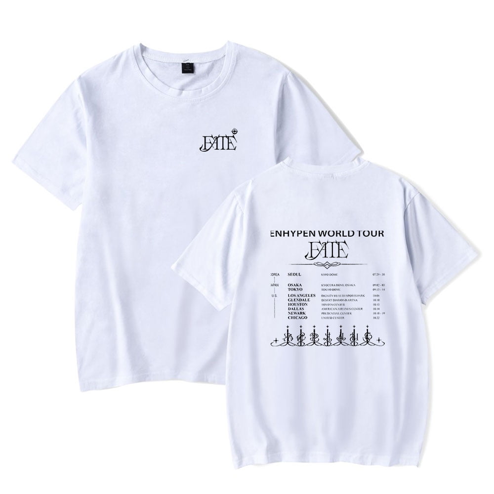 ENHYPEN Fate World Tour T-Shirt Merch Summer For Women/Men Casual 