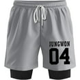 thumbnail image 1 of ENHYPEN JUNGWON 04 Merch Sweatshorts Women Men Short Basketball Pants Casual Outdoor Sportwear, 1 of 3