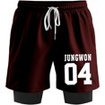 thumbnail image 1 of ENHYPEN JUNGWON 04 Merch Sweatshorts Women Men Short Basketball Pants Casual Outdoor Sportwear, 1 of 3