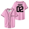 thumbnail image 1 of ENHYPEN Jake Merch V-Neck Shirts Baseball Jersey Shirt Women Men Fashion Casual Short Sleeve, 1 of 3