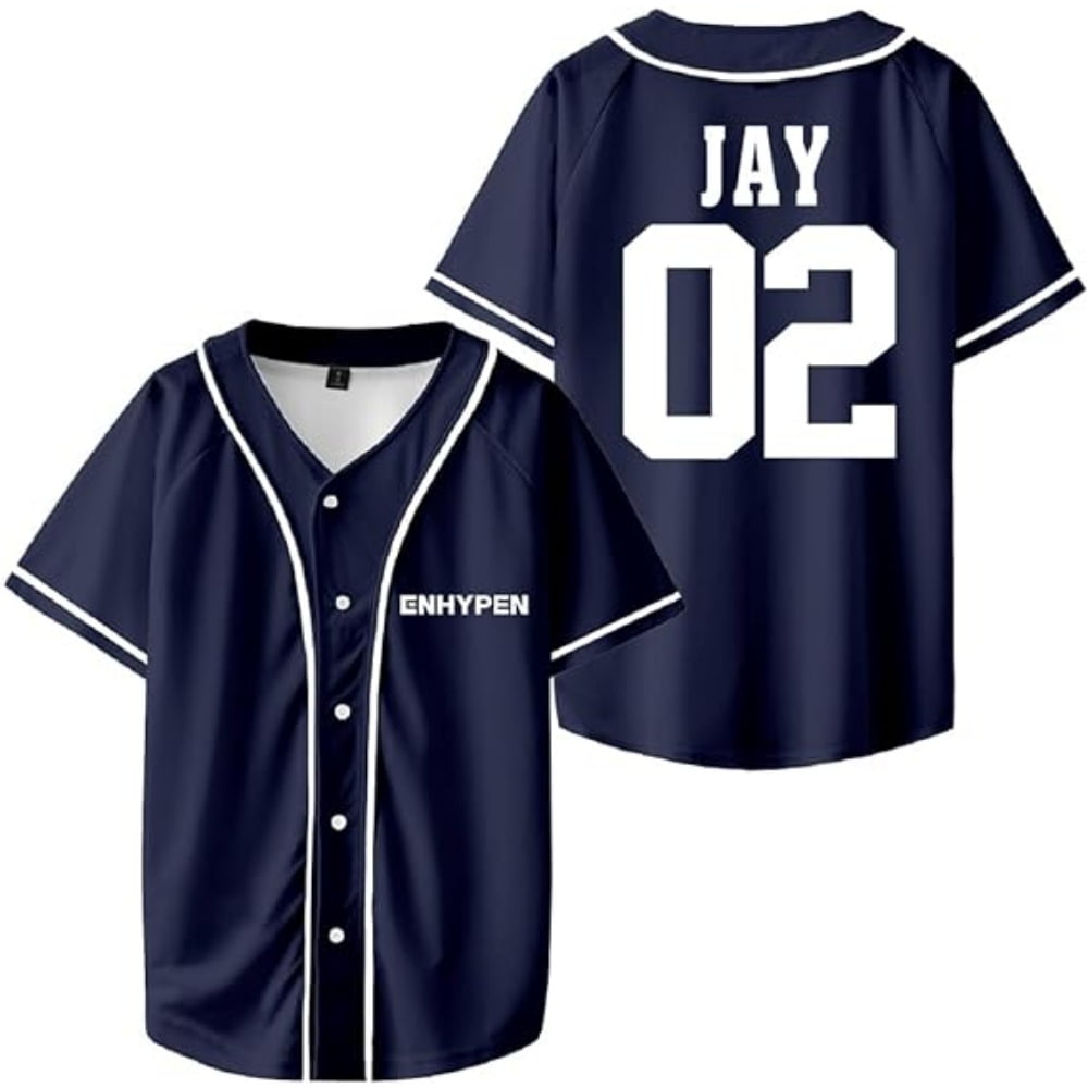 ENHYPEN ユニフォームシャツ　JAY ENHYPEN-Jay-Merch-V-Neck-
