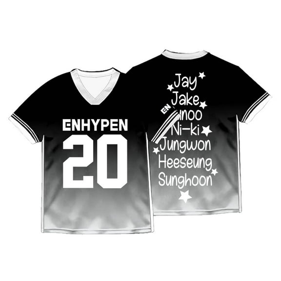ENHYPEN Jersey Romance Untold Daydream Merch V-neck T-Shirts Summer Unisex Fashion Short Sleeve Tee