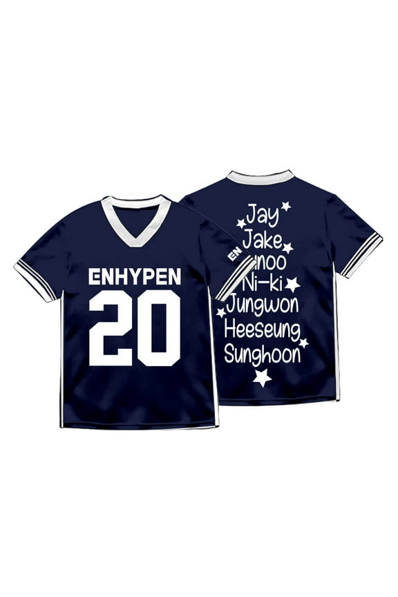 ENHYPEN Jersey Romance Untold Daydream Merch V-neck T-Shirts Summer Unisex Fashion Short Sleeve Tee