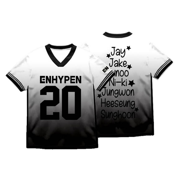 ENHYPEN Jersey Romance Untold Daydream Merch V-neck T-Shirts Summer Unisex Fashion Short Sleeve Tee