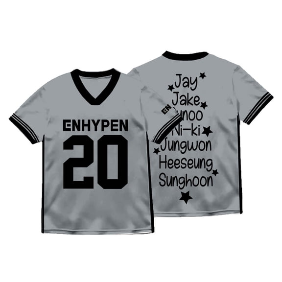ENHYPEN Jersey Romance Untold Daydream Merch V-neck T-Shirts Summer Unisex Fashion Short Sleeve Tee