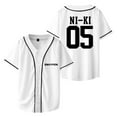 thumbnail image 1 of ENHYPEN NI-KI Merch V-Neck Shirts Baseball Jersey Shirt Women Men Fashion Casual Short Sleeve, 1 of 3
