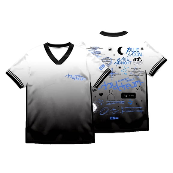 ENHYPEN Romance Untold Daydream Merch V-neck T-Shirts Summer Unisex Fashion Short Sleeve Tee