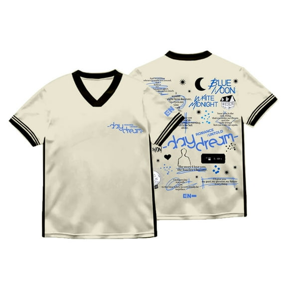 ENHYPEN Romance Untold Daydream Merch V-neck T-Shirts Summer Unisex Fashion Short Sleeve Tee