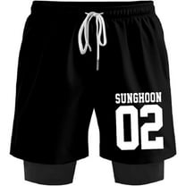 ENHYPEN SUNGHOON 02 Merch Sweatshorts Women Men Short Basketball Pants Casual Outdoor Sportwear