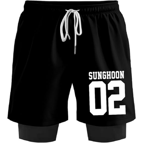 ENHYPEN SUNGHOON 02 Merch Sweatshorts Women Men Short Basketball Pants Casual Outdoor Sportwear