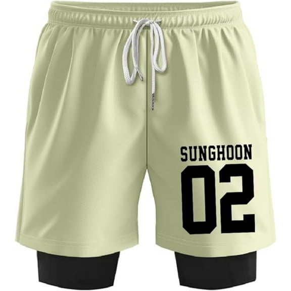 ENHYPEN SUNGHOON 02 Merch Sweatshorts Women Men Short Basketball Pants Casual Outdoor Sportwear