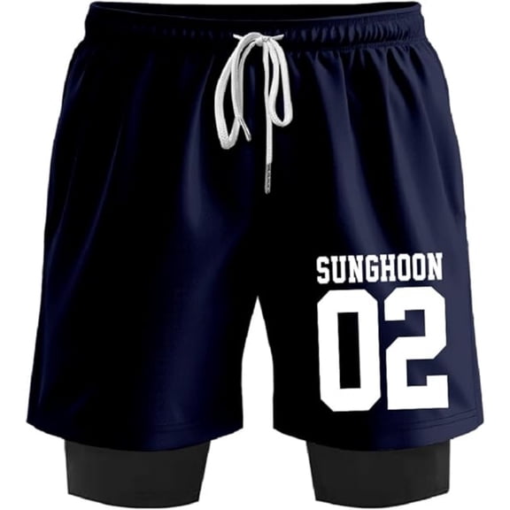 ENHYPEN SUNGHOON 02 Merch Sweatshorts Women Men Short Basketball Pants Casual Outdoor Sportwear
