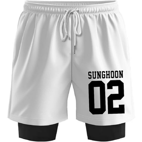 ENHYPEN SUNGHOON 02 Merch Sweatshorts Women Men Short Basketball Pants Casual Outdoor Sportwear