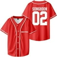 thumbnail image 1 of ENHYPEN SUNGHOON Merch V-Neck Shirts Baseball Jersey Shirt Women Men Fashion Casual Short Sleeve, 1 of 3