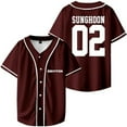 thumbnail image 1 of ENHYPEN SUNGHOON Merch V-Neck Shirts Baseball Jersey Shirt Women Men Fashion Casual Short Sleeve, 1 of 3