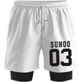thumbnail image 1 of ENHYPEN SUNOO 03 Merch Sweatshorts Women Men Short Basketball Pants Casual Outdoor Sportwear, 1 of 3