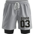 thumbnail image 1 of ENHYPEN SUNOO 03 Merch Sweatshorts Women Men Short Basketball Pants Casual Outdoor Sportwear, 1 of 3