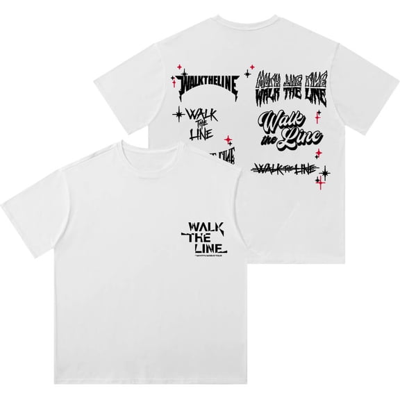 ENHYPEN Walk The Line World Tour Merch Wash T-Shirts Women Men Cotton Crewneck Short Sleeve Tee