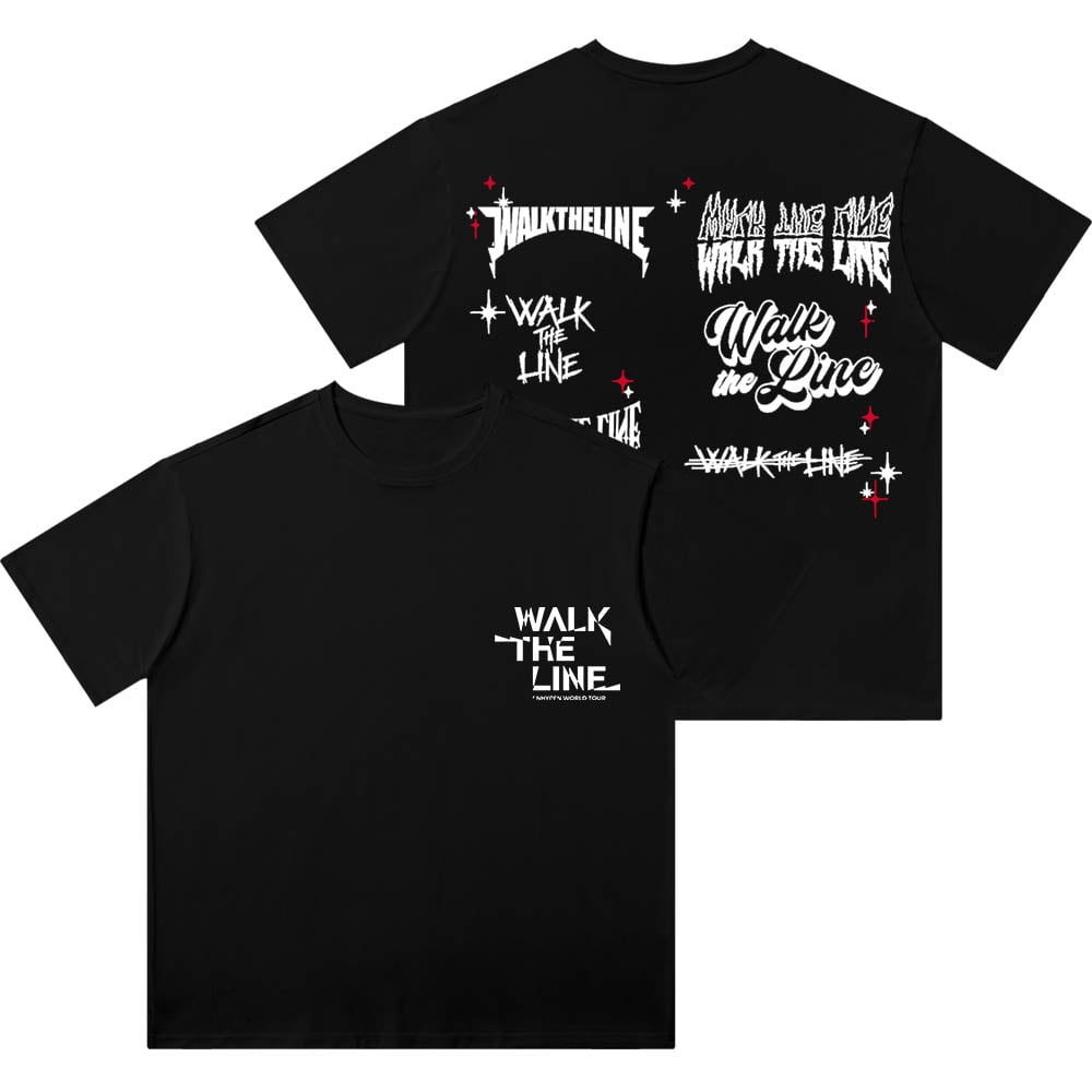 ENHYPEN walk the line Tシャツ ENHYPEN-Walk-The-Line-World-