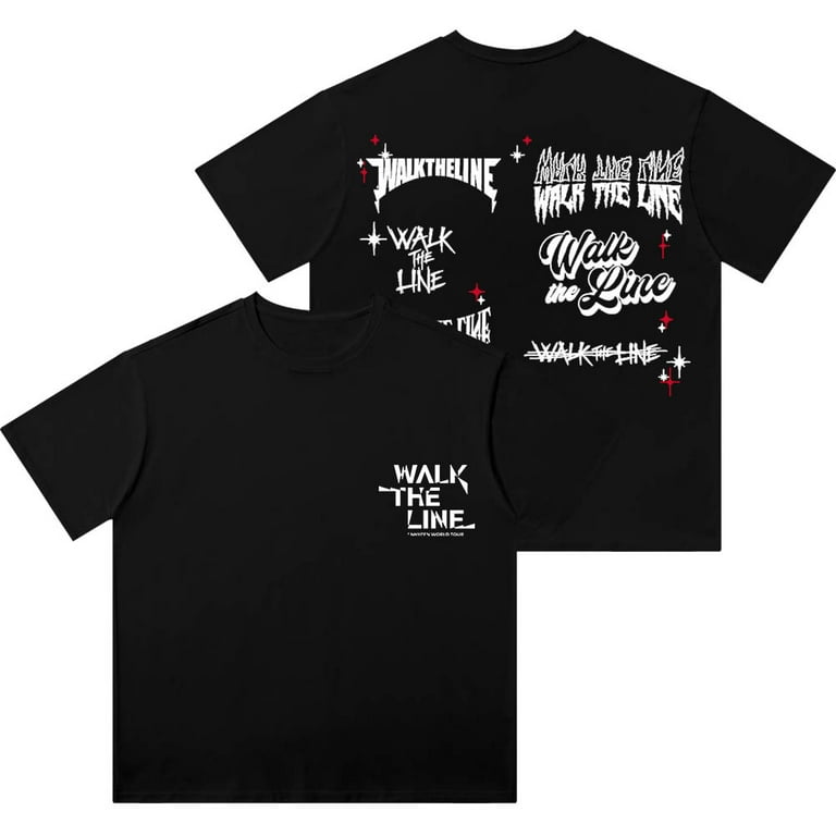 ENHYPEN walk the line Tシャツ ENHYPEN Walk The Line World Tour Merch Wash T-Shirts Women
